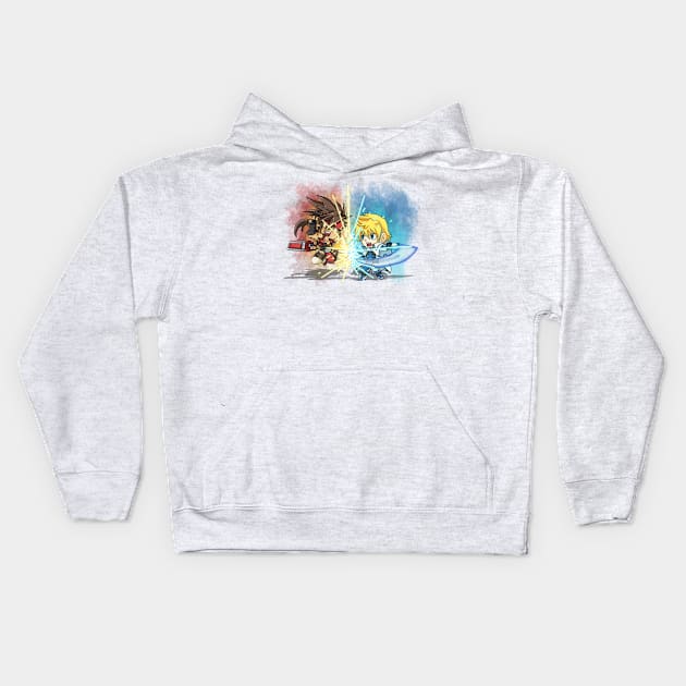 HEAVEN ON HELL Kids Hoodie by Zoe Grave